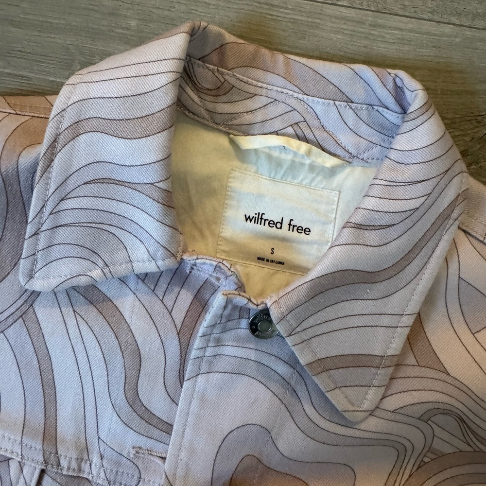 Wilfred Light Purple Patterned Jean Jacket - Picture 4 of 4